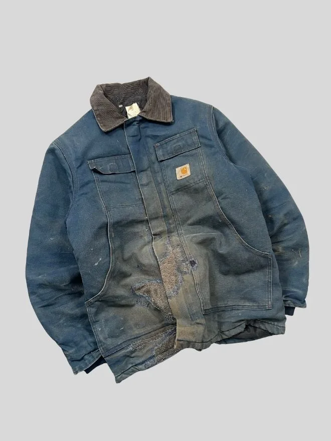 Vintage Carhartt Blanket-Lined Arctic Jacket | Size S | Classic Workwear Coat