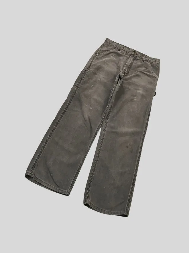 Vintage Carhartt Painted Carpenter Denim | Size 31 | Blue Workwear Jeans