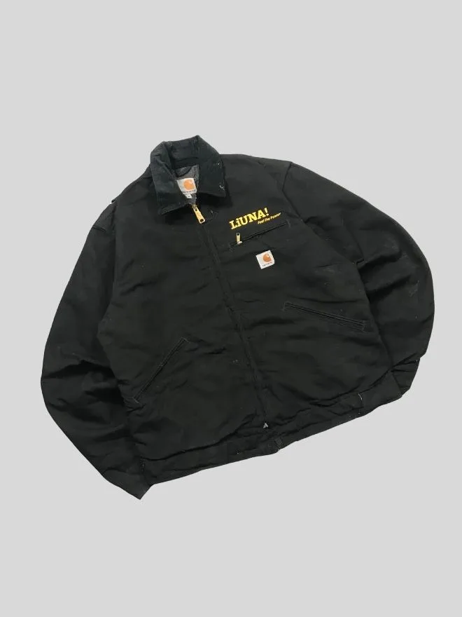 Vintage Carhartt JB105 Detroit Blanket-Lined Jacket | Black | Size M Workwear Coat