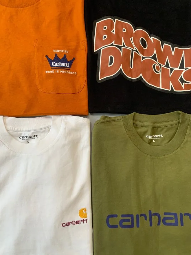 Bundle of Carhartt WIP Graphic Printed T-Shirts – Size L – New/Never Worn