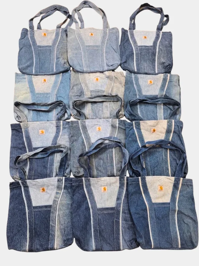 Reworked Denim Tote Bag Bundle by Carhartt