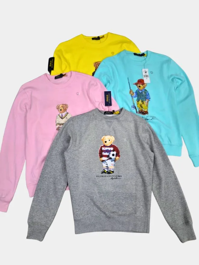 BUNDLE OF Ralph Lauren Polo Bear Sweatshirts
