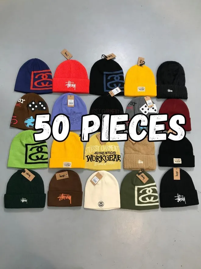Bundle of Factory Leftover Stüssy Beanie Caps