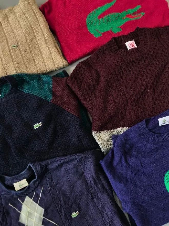 BUNDLE OF VINTAGE LACOSTE KNIT SWEATER