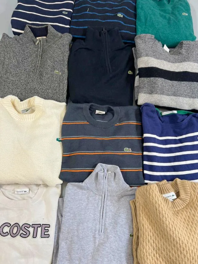 BUNDLE OF MIXED LACOSTE SWEATERS