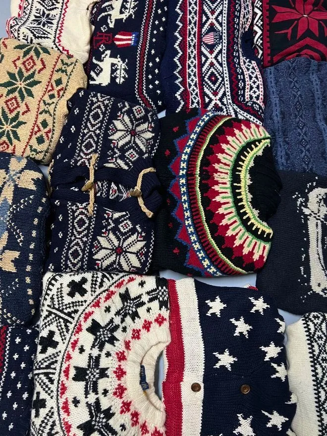 BUNDLE OF POLO MULTICOLOUR 3D KNIT SWEATERS