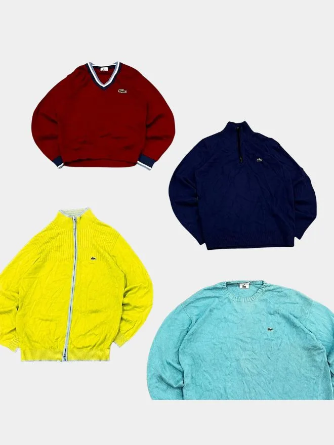 Vintage Lacoste Sweaters And Cardigans - 50 Pcs